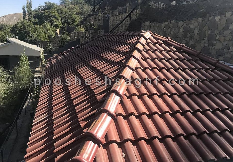 سقف شیروانی چهار شیب